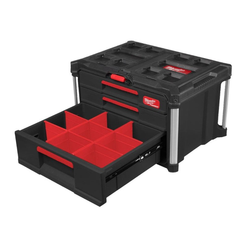 Milwaukee PACKOUT™ 3-Drawer Tool Box 2+1